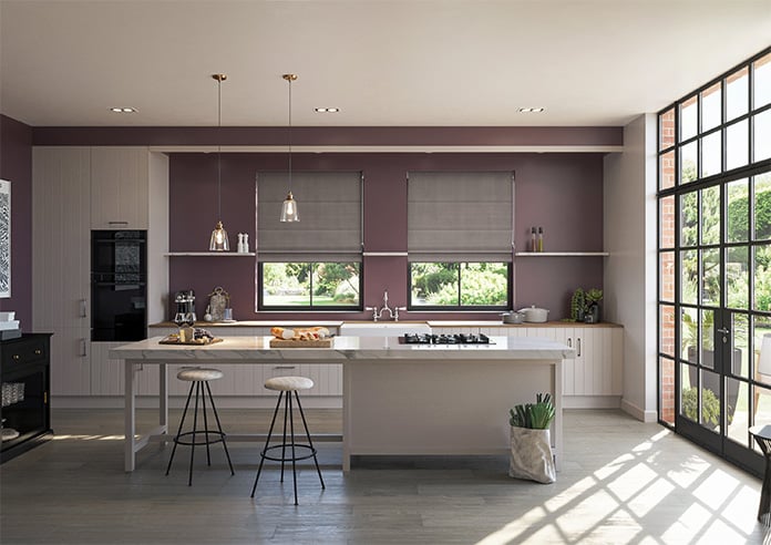 Ultra Luxe Velvet, Warm Brown - Motorised Roman Blind - Image 8